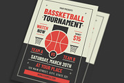 Retro Basketball Tournament Flyer, a Print Template by VectorVactory (Thumbnail 2 of 3)