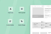 Magazine Blog Wireframe Website, a Wireframe Template by INSPR STD (Thumbnail 4 of 6)