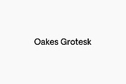 Oakes Grotesk - Full Family, a Sans Serif Font by Studio Few (Thumbnail 1 of 4)