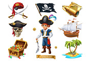 Pirate party. Children holiday, game, an Icon by Allevinatis Studio (Thumbnail 5 of 8)