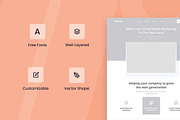 Social Media Marketing Wireframe Web, a Wireframe Template by INSPR STD (Thumbnail 2 of 6)