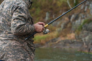 Fisherman at the altai river containing fisherman, fishing, and river, a Nature Photo by Jan Jack Russo Media