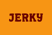 JERKY, a Slab Serif Font by SAMPLE (Thumbnail 1 of 4)