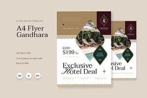 Gandhara Sanctuary - Flyer Template, a Flyer Template by Fannan Studio