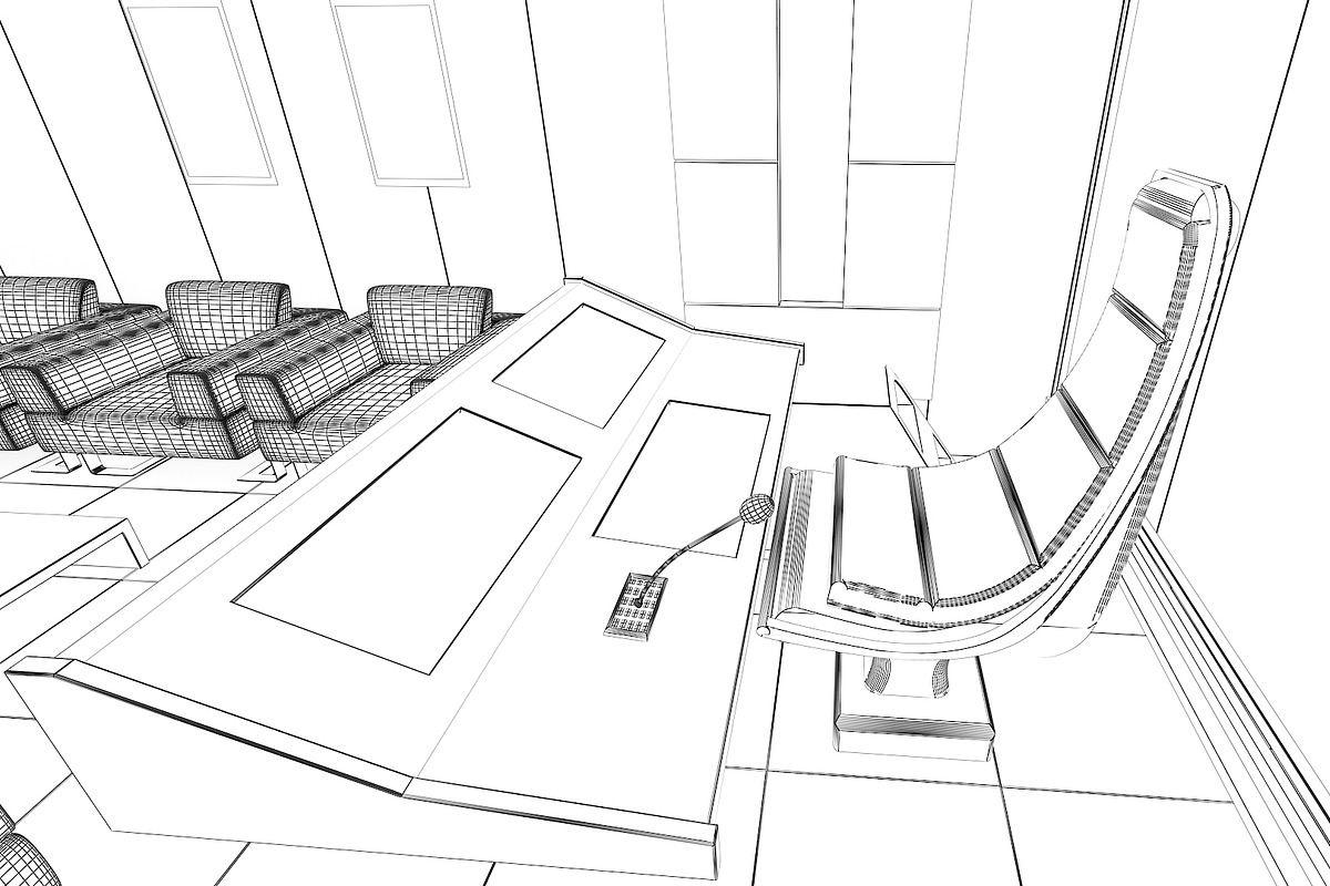 TV Studio Control Room 1, an Architecture 3D Model by akerStudio (Photo 29 of 42)