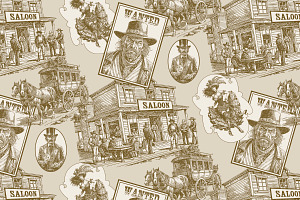 Wild West., a Person Illustration by Designs by Helen Trupak