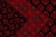 Red and Black Damask Digital Paper, a Texture Graphic by Digital Curio (Thumbnail 6 of 7)