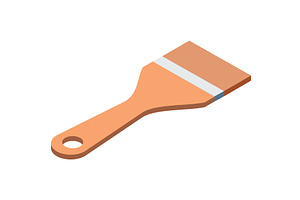 Paint brush icon instrument for, an Object Illustration by SiberianArt