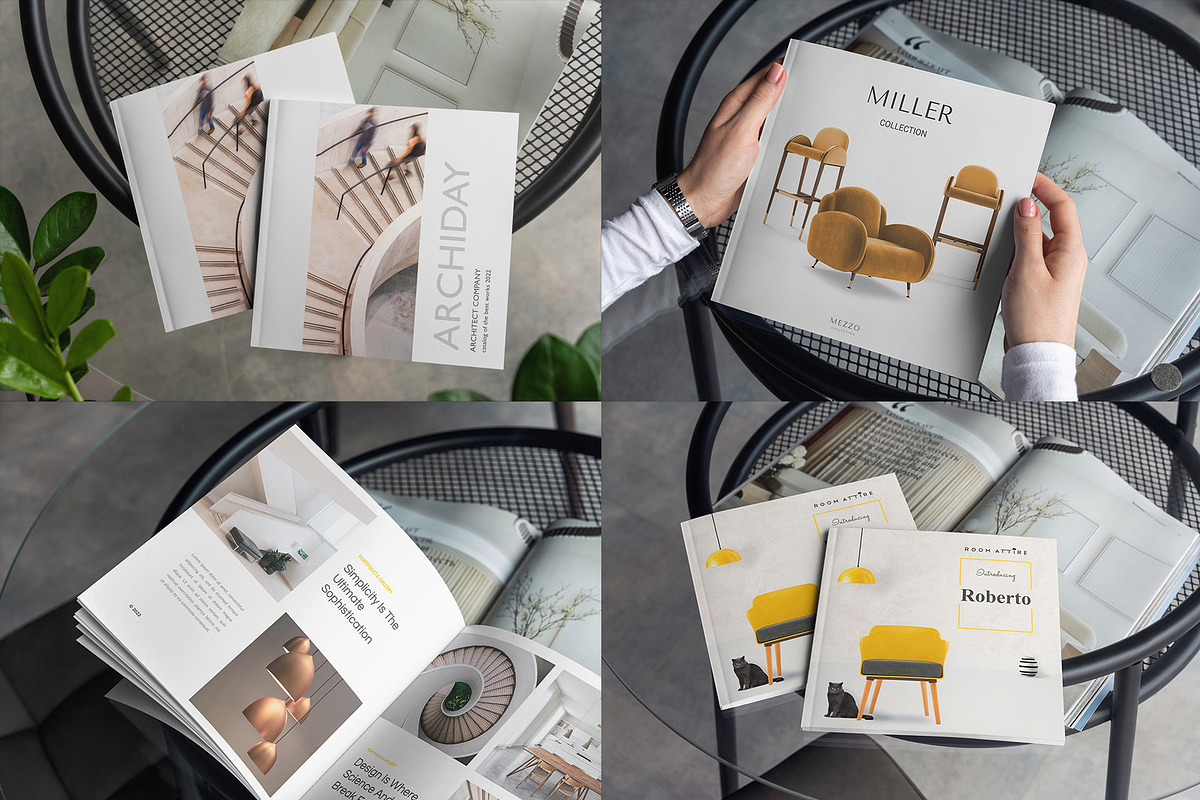 Square Brochure Mockups, a Print Template by Dikarte.Store (Photo 7 of 13)