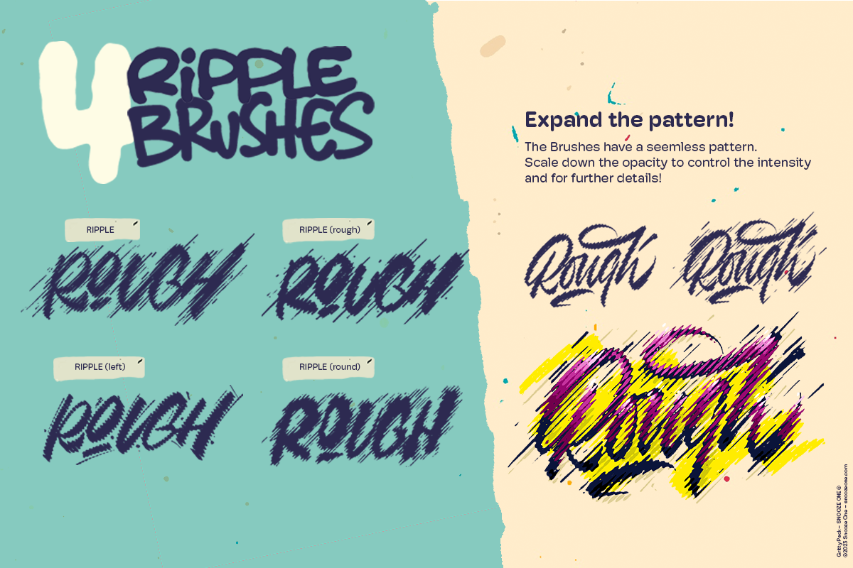Gritty Pack Grungy Procreate Brushes, a Brush Add-On by Snooze one (Photo 4 of 12)