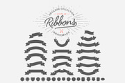 70+ Vintage Ribbons, an Illustration by VectorBakery (Thumbnail 4 of 5)
