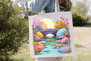Whimsical Easter Pathway Clipart PNG, an Illustration by Canvas Craft (Thumbnail 6 of 7)