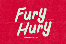 Fury Hury // Handwritten Font