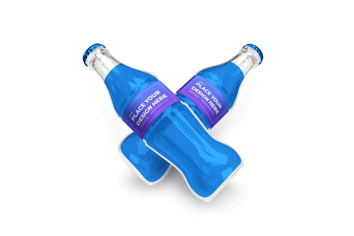 Soft Drink Bottle Mockup Template, a Packaging Mockup by DesignRushMarket (Photo 4 of 11)