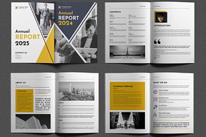 Annual Report Brochure Design Layout