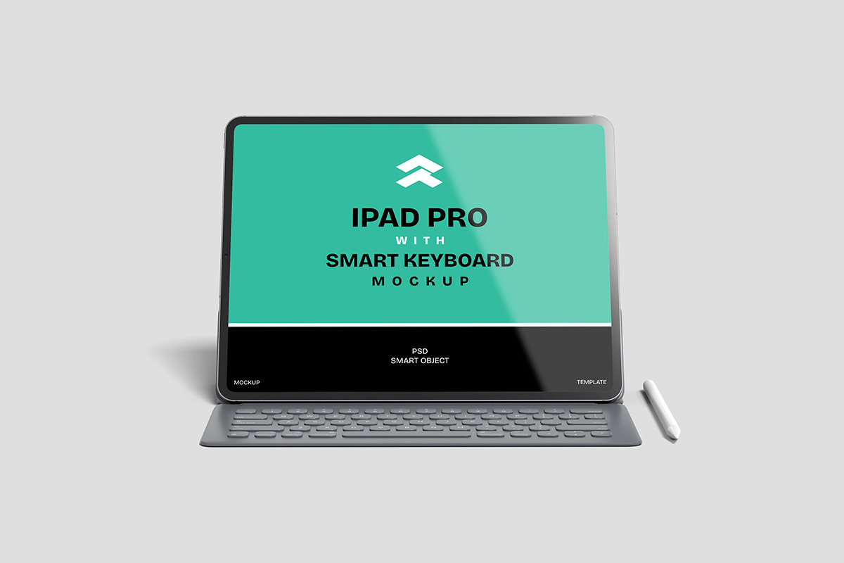 iPad Pro with Keyboard - Mockup, an iPad Mockup by Rometheme Std (Photo 4 of 5)