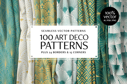 Art Deco Patterns Collection, a Pattern Graphic by DesignerCandies