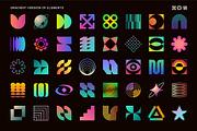 275 Modern Geometric Vector Elements, an Object Graphic by Vecster (Thumbnail 12 of 19)