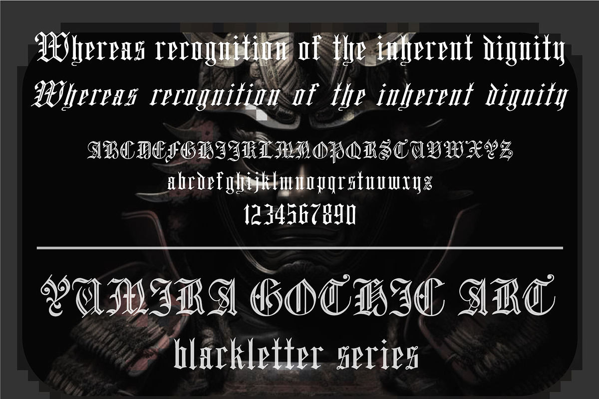 Yumirai Gothic Art, a Blackletter Font by cromatixclassroom (Photo 3 of 5)