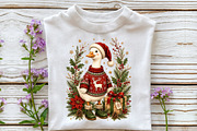 Christmas Silly Goose Floral Boho, a Seasonal Illustration by Sublimation Artist (Thumbnail 3 of 9)