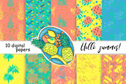 Hello Summer Pattern, a Pattern Graphic by GlamArtZhanna (Thumbnail 1 of 3)