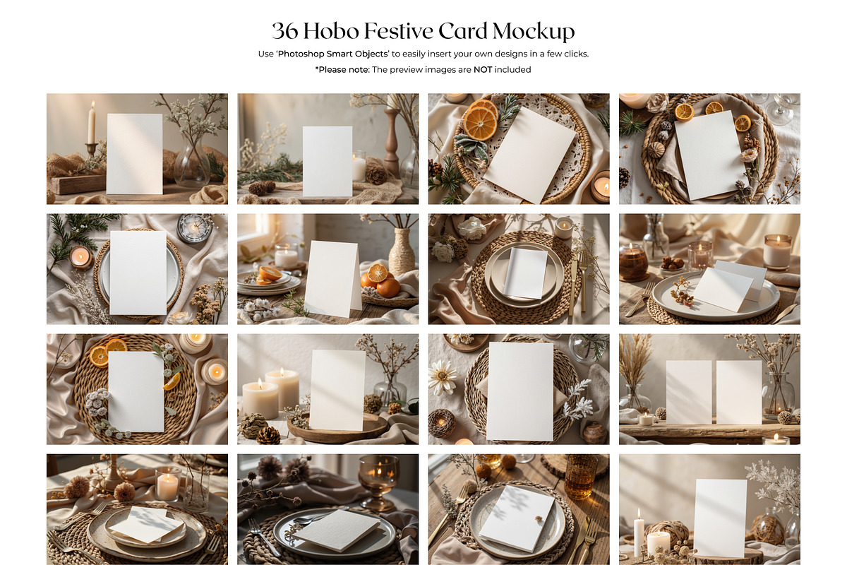36 Hobo Festive Card Mockup, a Product Mockup by Pure Design (Photo 8 of 10)