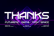 Gostane - Futuristic Tech Font, a Sans Serif Font by QR Design Studio (Thumbnail 7 of 7)