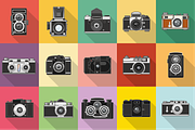 Set of retro photocameras and stuff, a Decorative Illustration by pixelwerk (Thumbnail 2 of 3)