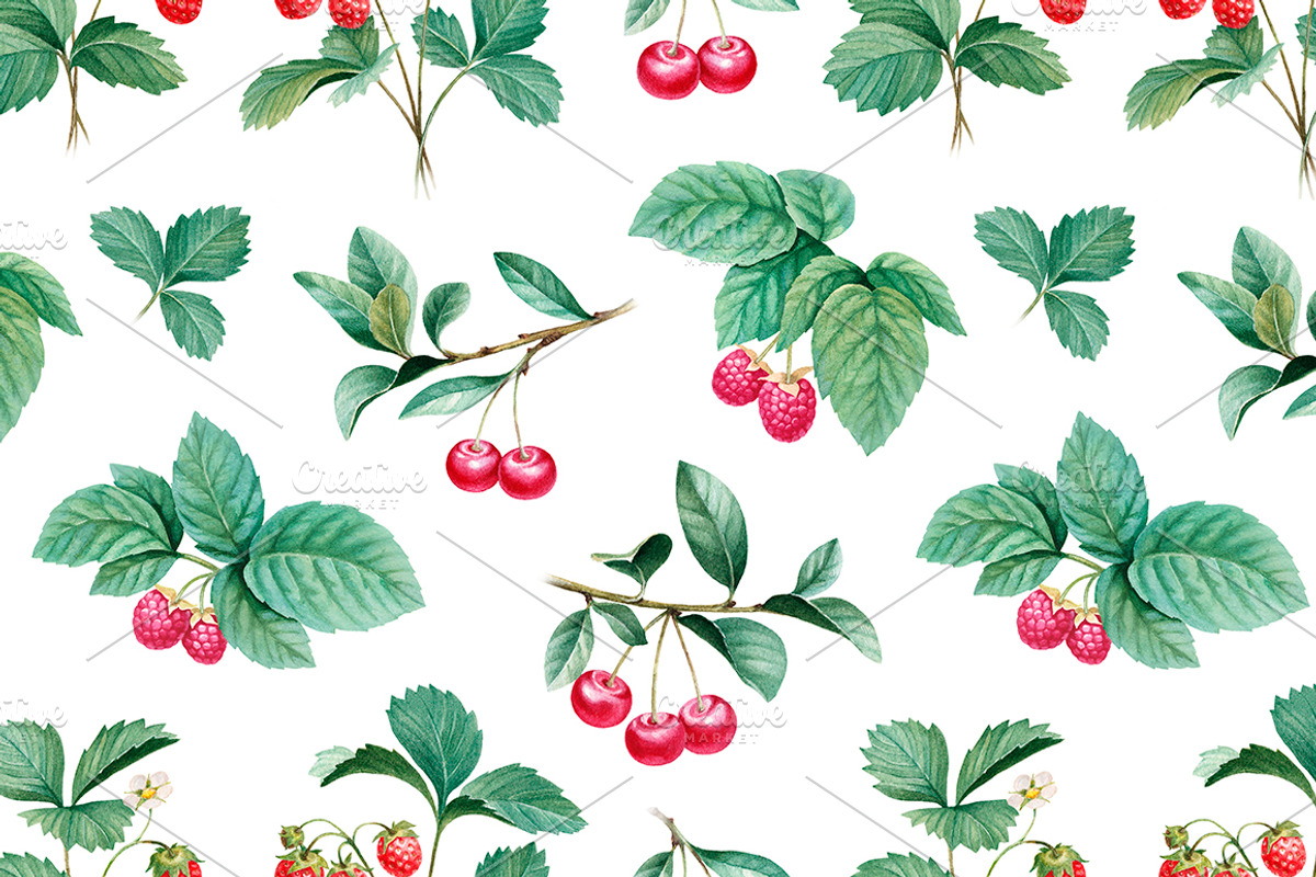 Watercolor berries kit, a Food Illustration by Sundra (Photo 6 of 11)