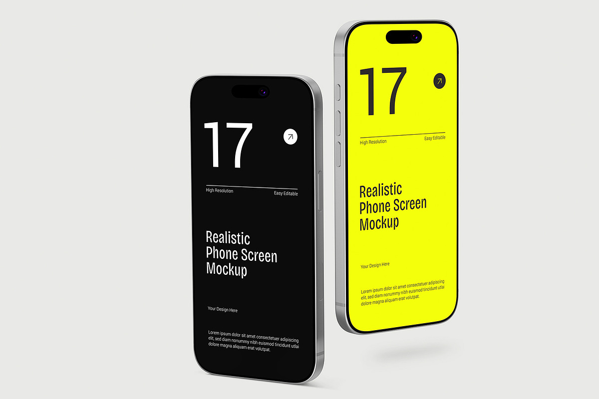 Premium iPhone Screen Mockup Bundle, an iPhone Mockup by graphypix (Photo 5 of 14)