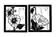 Wood Block Flowers, a Texture Illustration by Work by Laura (Thumbnail 3 of 4)