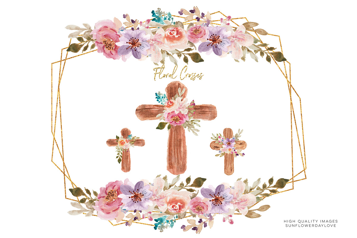 Rustic Wood Cross clipart, an Illustration by Sunflower Day Love (Photo 3 of 5)