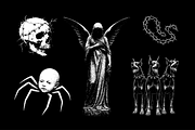 Darkness Monochrome Textures, an Object Graphic by SergeyBitos (Thumbnail 2 of 12)