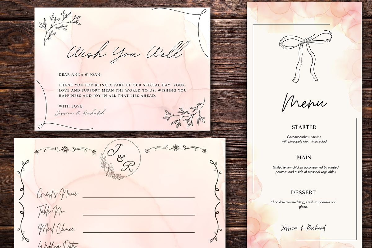 Elegance Wedding Suite Canva, an Invitation Template by WynterLife Studio (Photo 7 of 8)