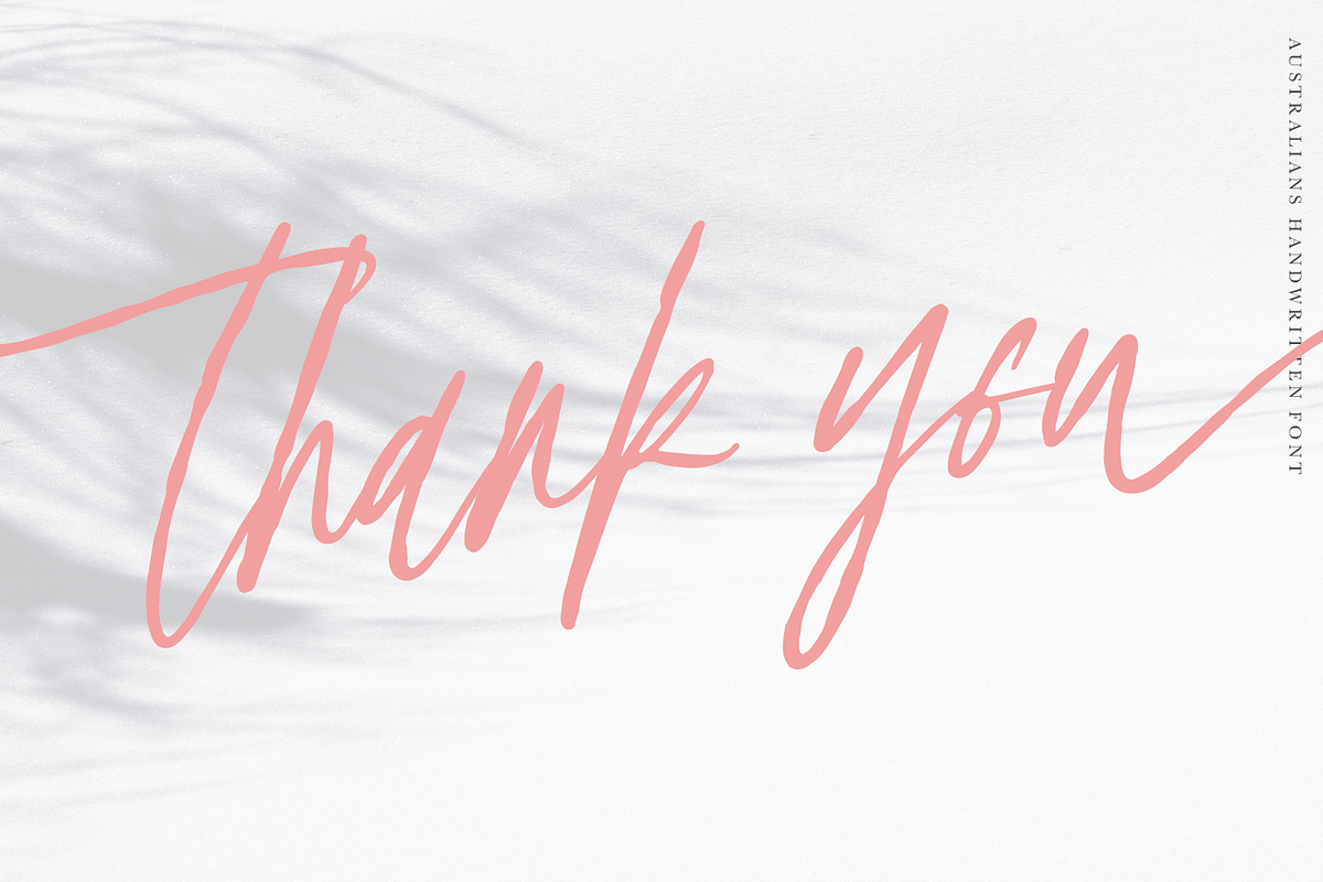 Australians - Handwritten Font, a Script Font by Megi Satyo Widodo (Photo 19 of 19)