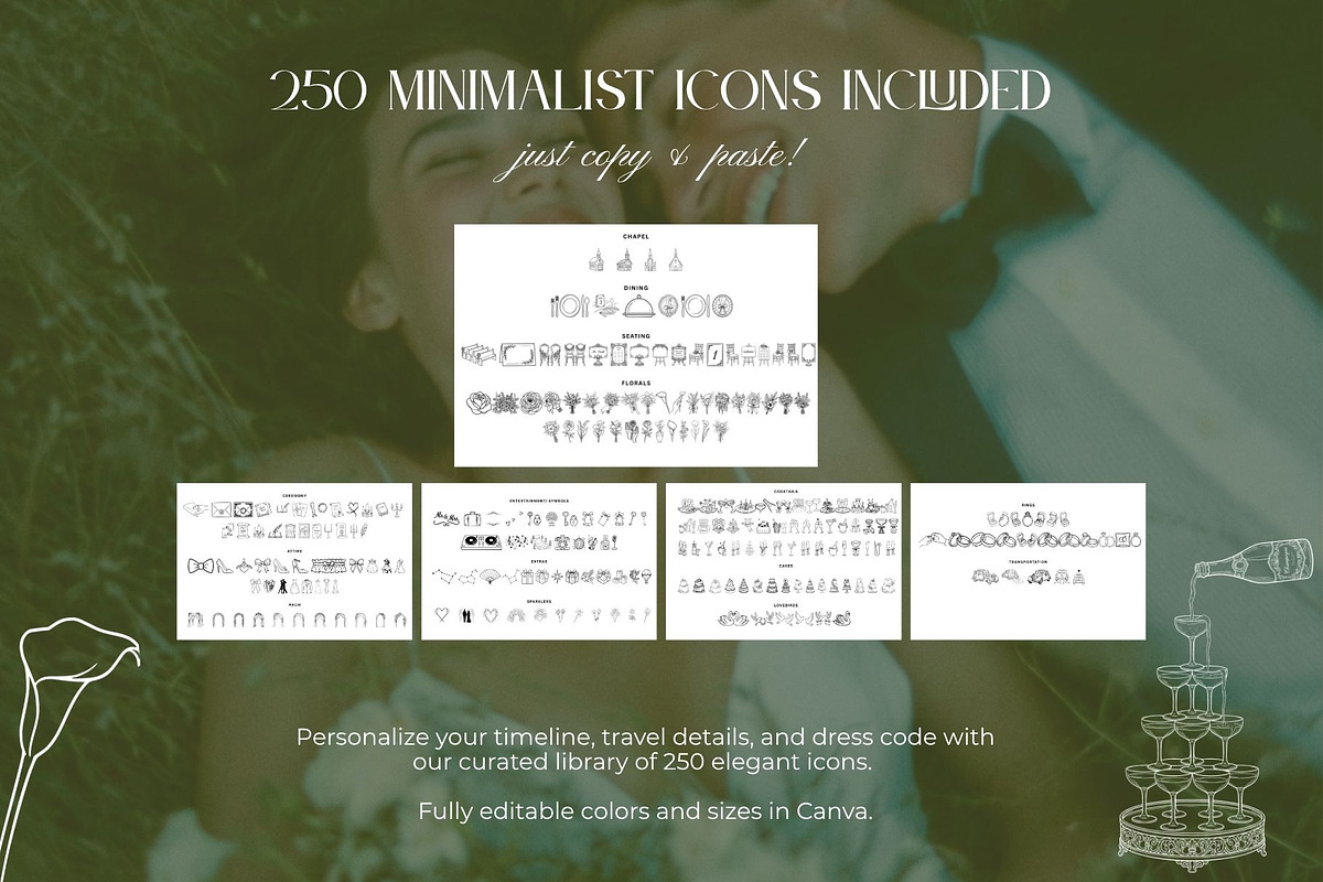 Canva Wedding Website Template, a Landing Page Template by OliaMuseDesign (Photo 7 of 9)