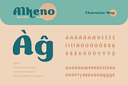 Alkeno, a Font by kerismaker (Thumbnail 8 of 12)