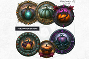 Fantasy Autumn Pumpkins, a Seasonal Illustration by ThatsDesignArt (Thumbnail 8 of 14)