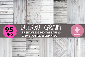 Wood Grain Background Paper Bundle, a Background Graphic by LA Design