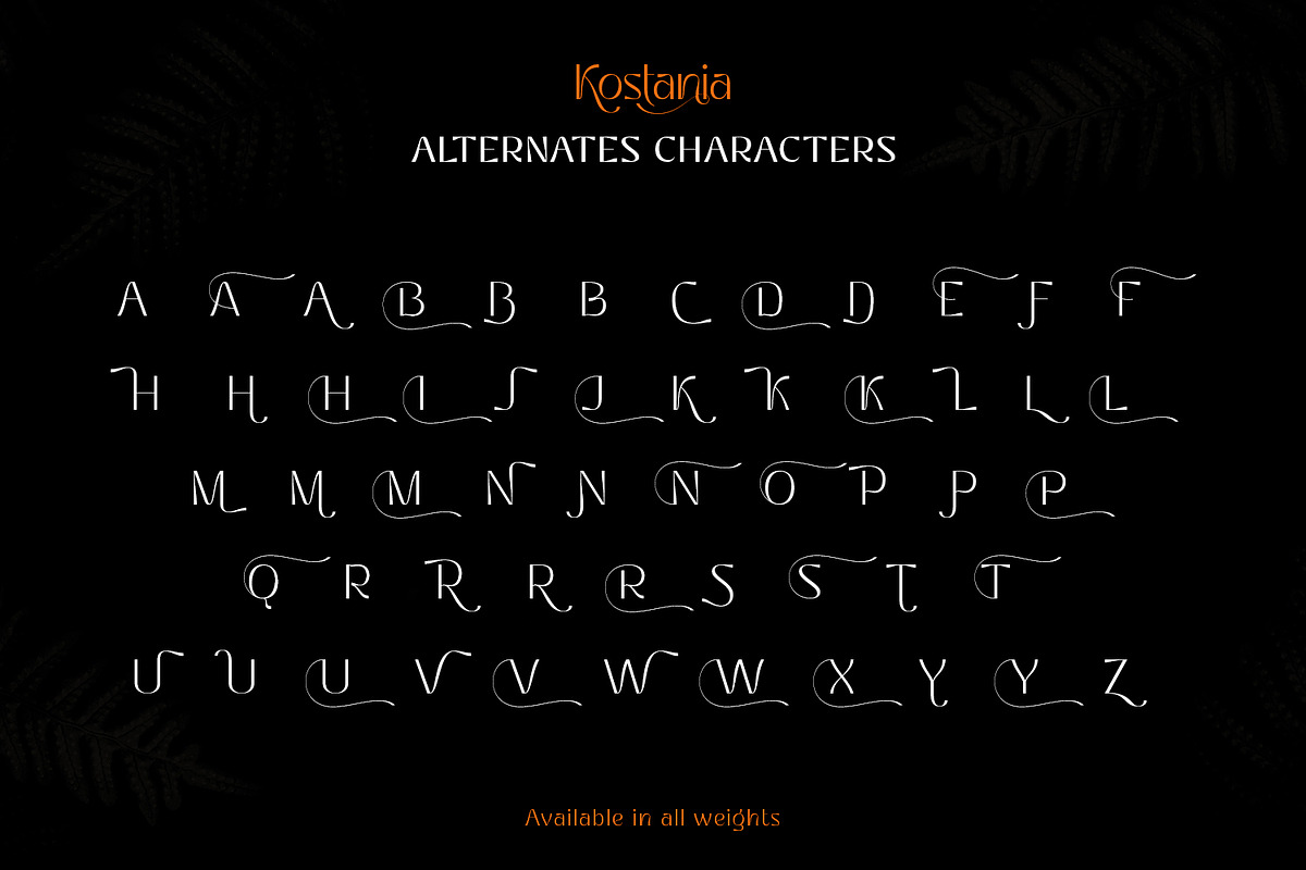 Kostania - Unique Display Font, a Sans Serif Font by Ekahermawan (Photo 10 of 13)