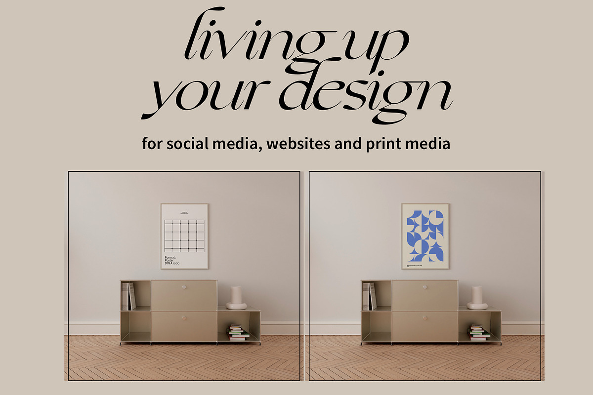 Interior Frame Mockup Pack TAMIR, a Household Mockup by Bonumo (Photo 5 of 13)