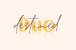 Destined Duo Brush Sans & Signature