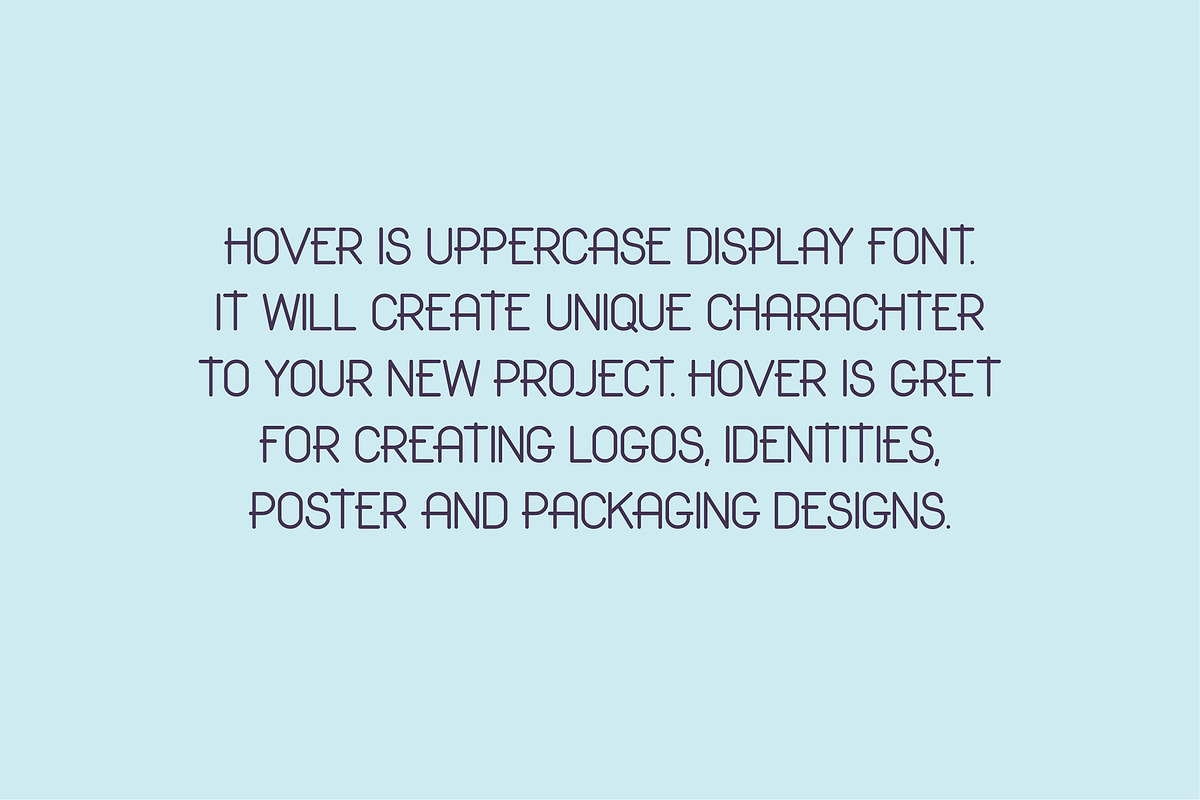 Hover Classic Uppercase Font preview 7
