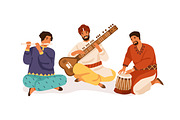 Indian musicians and dancers set, a Person Illustration by Good Studio (Thumbnail 3 of 6)