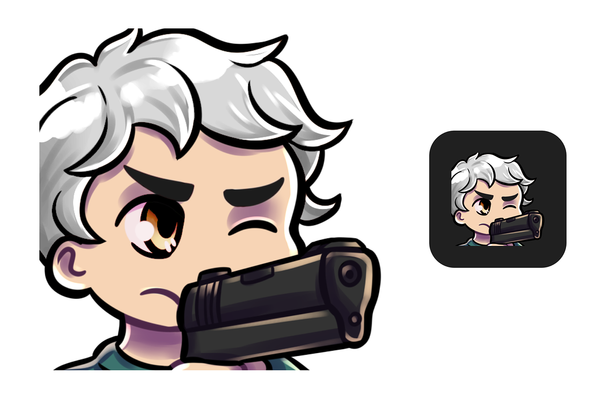 12 Blonde Hair Chibi Boy Emotes, an Illustration by Custom Fonts & Patterns (Photo 10 of 12)