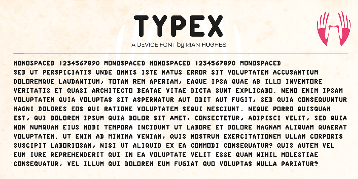 Typex, a Sans Serif Font by Device (Photo 4 of 6)