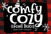 Comfy Cozy Font Trio, a Sans Serif Font by Sabrina Schleiger Design (Thumbnail 2 of 6)