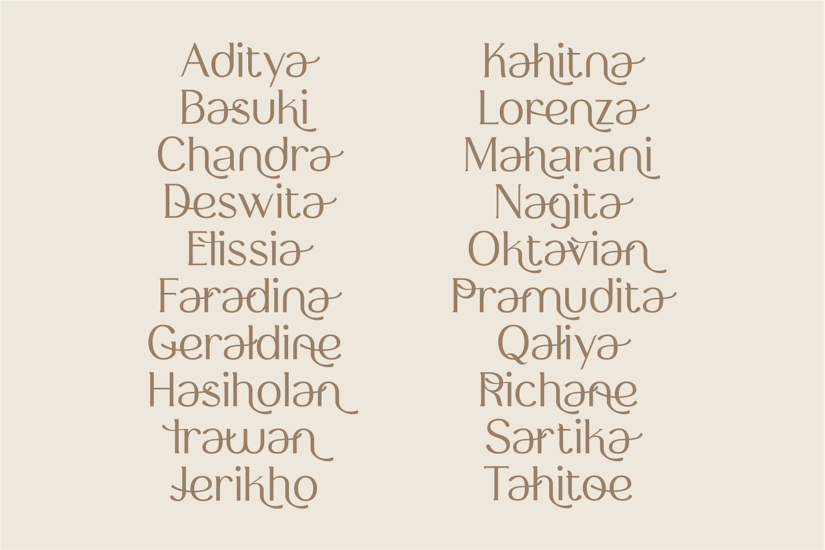 Regina Tiffany - Serif Typeface, a Serif Font by Artchitype Studio (Photo 7 of 12)