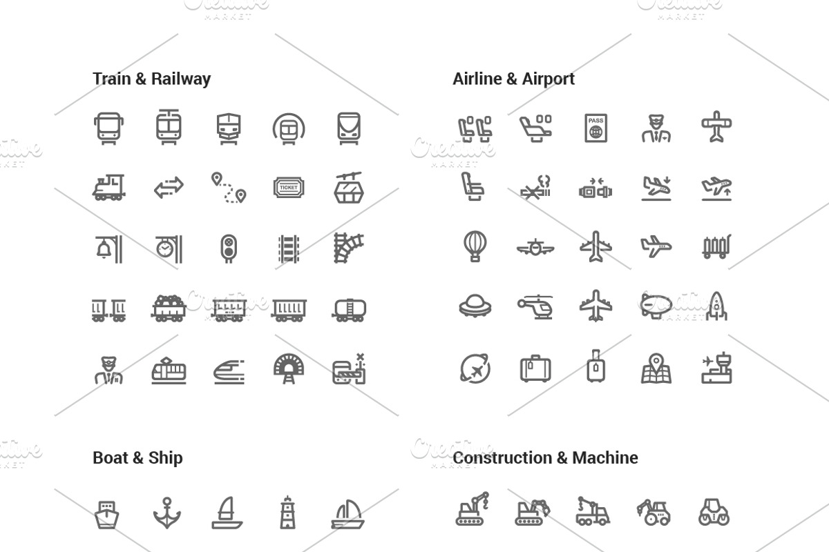 1500 Line Icons Pack, an Outline Icon by WORAKAMON Design Studio (Photo 6 of 18)