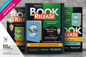 Book Release Flyer Templates